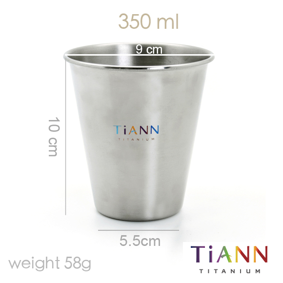 鈦杯 中鋼純鈦 鈦碗 鈦筷 鈦餐具 鈦安餐具 冷飲杯 TiANN Titanium cup